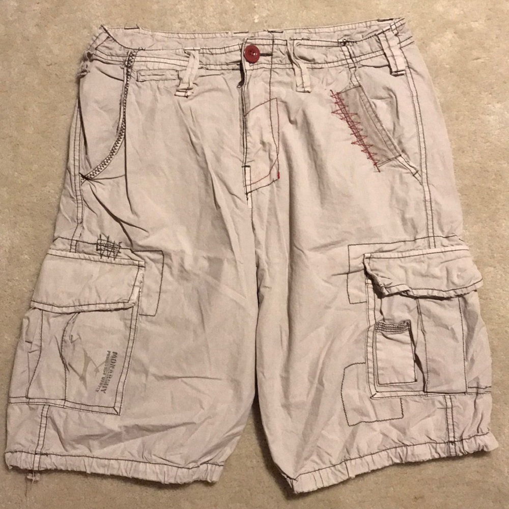 Monarchy khaki cargo shorts
